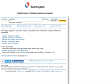 Tablet Screenshot of pepcalc.com